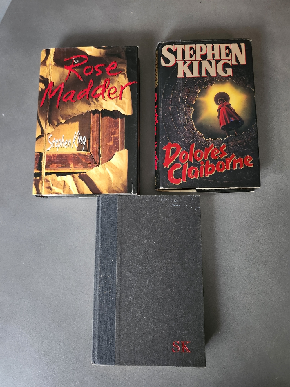 Lot Of 3 Stephen King Hardcover Book | Dolores Claiborne | Rose Madder | Geralds